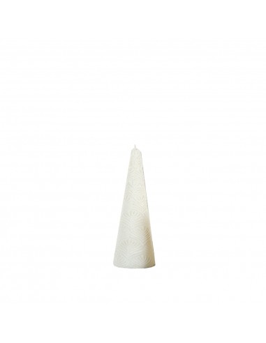 Bougie Orient blanche conique H15 cm