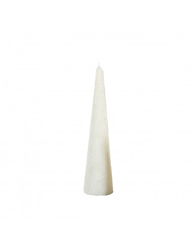 Bougie Orient blanche conique H30 cm