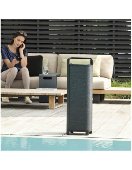 enceinte P9 qualité design luxe portative polypropylène noir extérieur