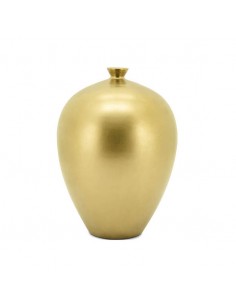 abhika vase oboe or gold artisanal porcelaine deco luxe oscar home maison intérieur bouquet