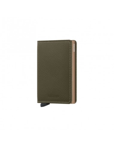 Porte-Cartes Slim (Saffiano Olive)