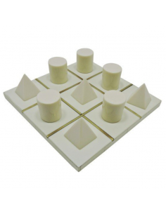 Jeu Tic Tac Toe blanc 20x20cm