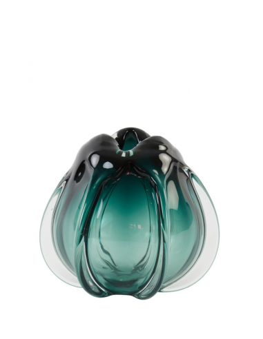 Vase MURELA turquoise - H22cm