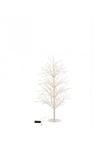 Arbre LED blanc à perles H180cm