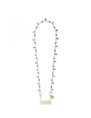Chaine Aiden turquoise coquillages