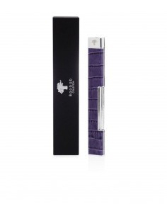 Lighter cuir croco violet