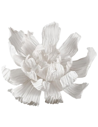 Pivoine géante D160 H90cm - blanche