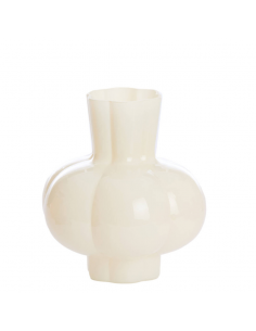 Vase Corfou M - verre crème