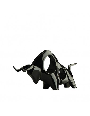 Sculpture TORO noire - tête baissée
