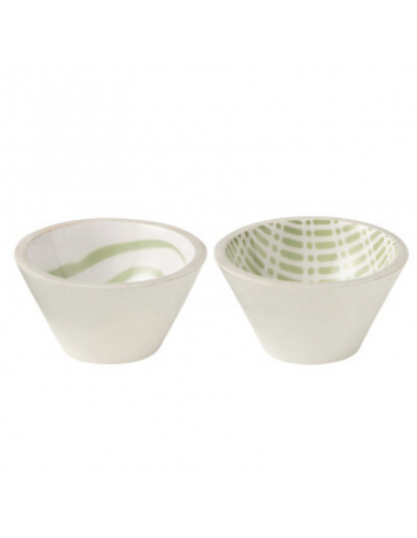 Set de 2 bols Green Vibes diamètre 10cm