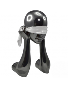 Sculpture SURPRISE platine...