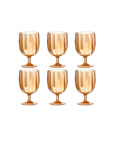 Verres Pool Party oranges (set de 6)