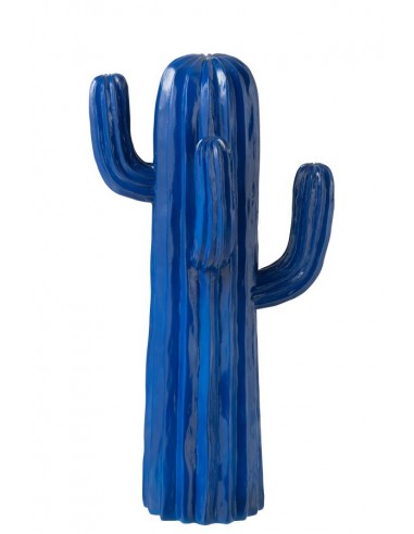 Sculpture Blue Cactus 42cm